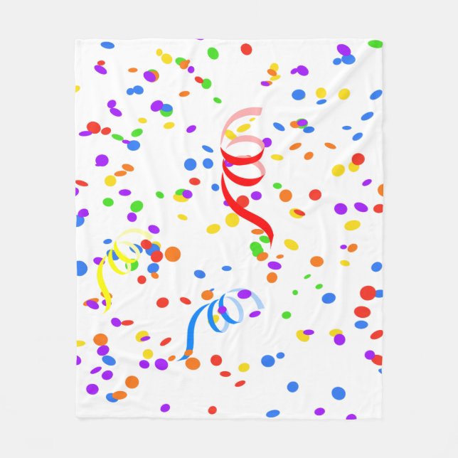 Couverture Polaire Carnaval Confetti (Devant)
