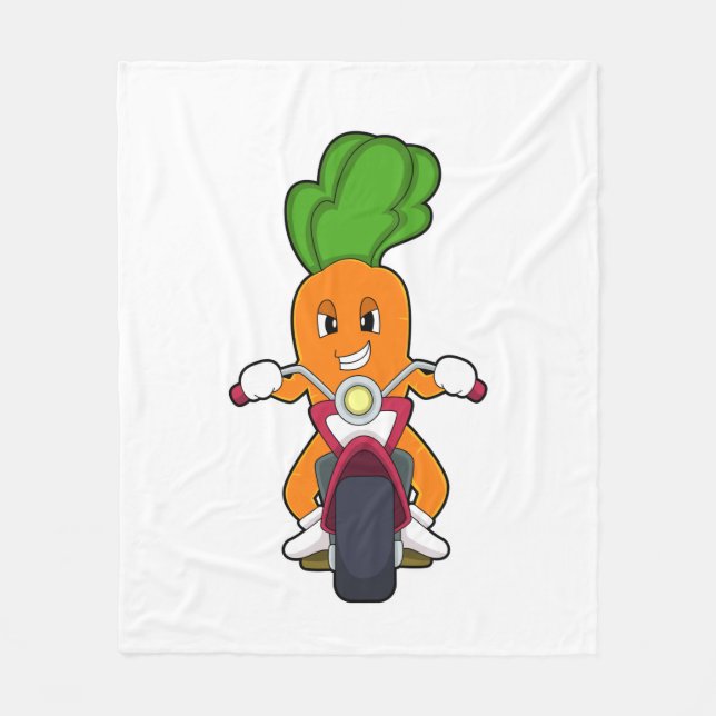 Couverture Polaire Carotte comme Biker avec Motorcycle.PNG (Devant)