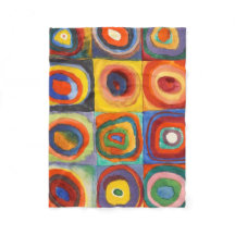 Carré aux cercles concentrés par Kandinsky