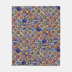 Couverture Polaire Carrelage Talavera Image Style Sud-Ouest Doux