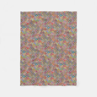 Couverture Polaire Carrés géométriques géniaux de style de mamie