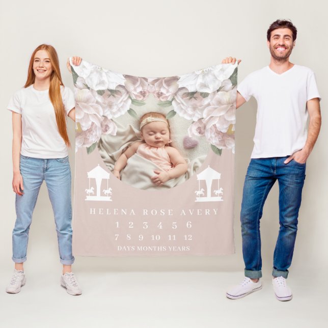 Couverture Polaire Carrousel de base de bébé (En situation)