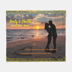 Couverture Polaire Carte cadeau Mariage personnalisable
