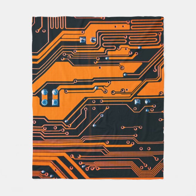 Couverture Polaire Carte de circuit. Matériel informatique électroniq (Devant)