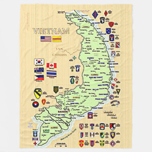 Couverture Polaire CARTE DU VIETNAM par DIVISIONS