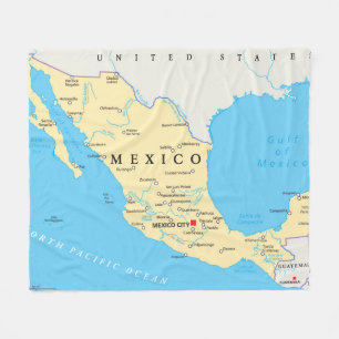 Couverture Polaire Carte politique du Mexique