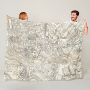 Couverture Polaire Carte topographique de Rome antique, Italie
