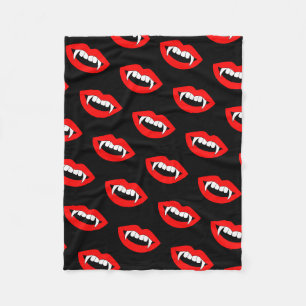 Couverture Polaire Cartoon Monster Vampire Lèvres pointes dents dents