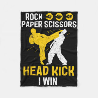 Couverture Polaire Casque de ciseaux de papier rock Victoire - Taekwo