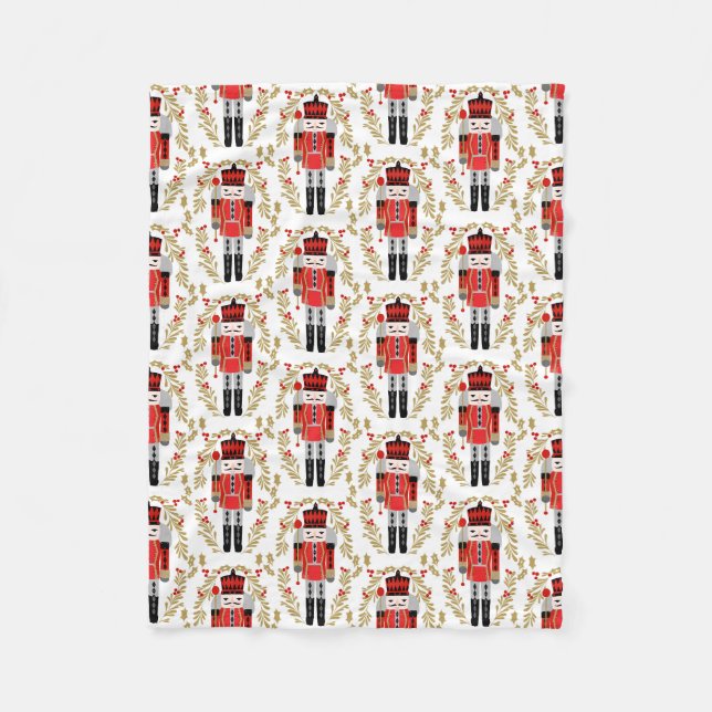 Couverture Polaire Casse-noisette Blanche (Devant)