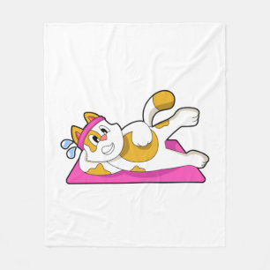 Couverture Polaire Cat at Yoga Exercice d'étirement