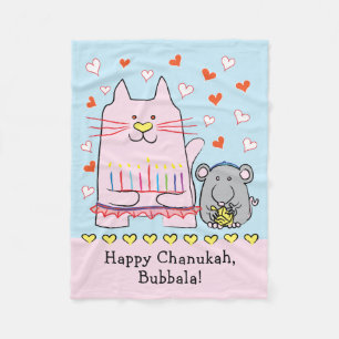 Couverture Polaire Cat Ballerina Fleece Blanche