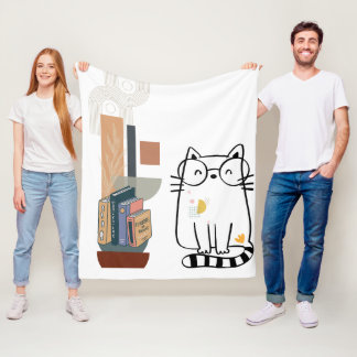 Couverture Polaire Cat et étagère en lunette