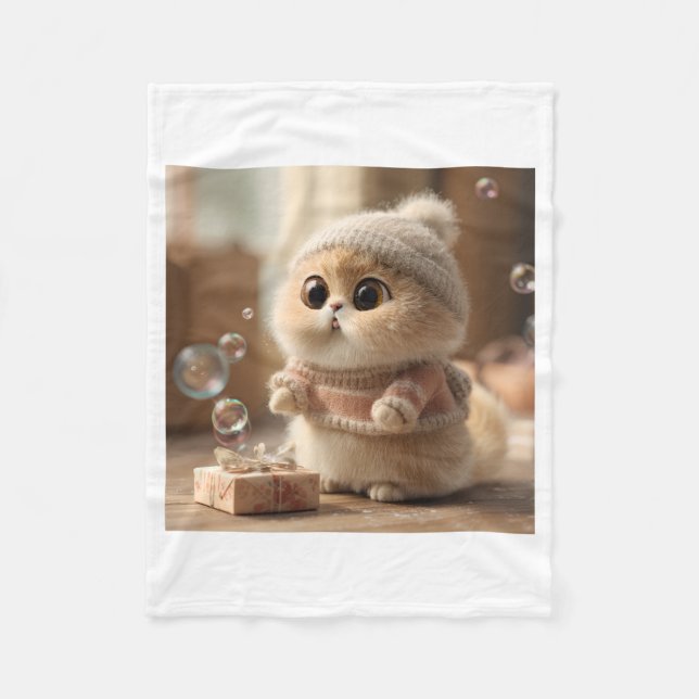 Couverture Polaire cat lover (Devant)