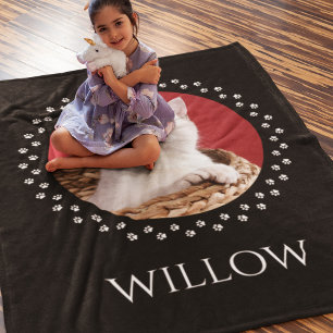 Couverture Polaire Cat Photo Blanket - Personnalisé Gardien de l'anim