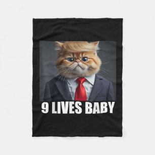 Couverture Polaire Cat Trump 9 Lives Baby