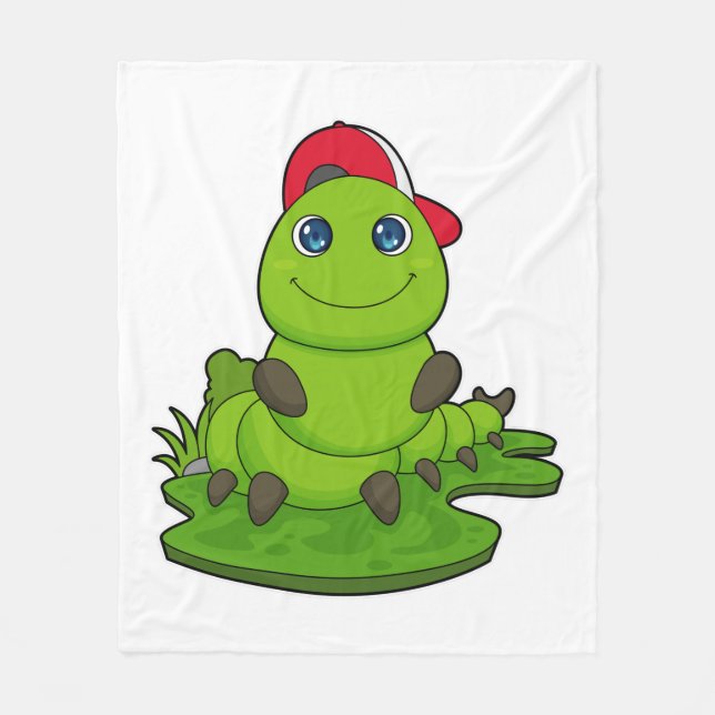 Couverture Polaire Caterpillar avec Casquette (Devant)
