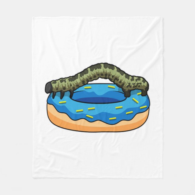 Couverture Polaire Caterpillar avec Donut (Devant)