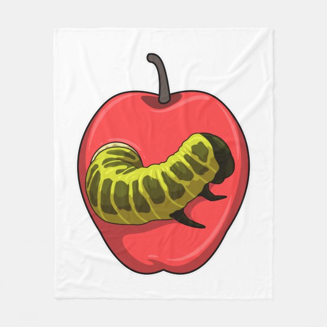 Couverture Polaire Caterpillar with Apple (Devant)