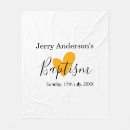 Couverture Polaire Catholic baptism kids modern simple QR minimal