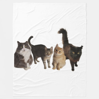 Couverture Polaire Cats on a blanket