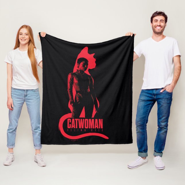Couverture Polaire Catwoman Selina Kyle Chat Silhouette (En situation)