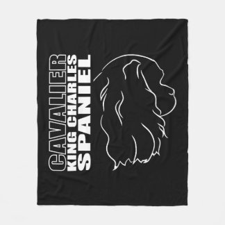Couverture Polaire Cavalier King Charles Spaniel Profil chien maman