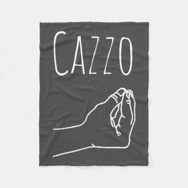 Couverture Polaire Cazzo Words In Italian Funny Quote Italy Gift  (Devant)