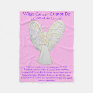 Couverture Polaire Ce que le cancer ne peut pas faire Angel Chemo Cou