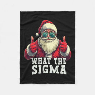 Couverture Polaire Ce que Sigma Père Noël drôle Mème de Noël Xmas Riz