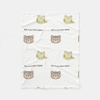 Couverture Polaire Ceinture avec chats