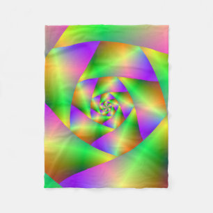 Couverture Polaire Ceinture de polaire spirale psychédélique