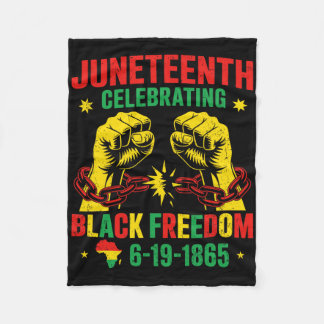 Couverture Polaire Célébration de la liberté noire 1865 Juneteenth af