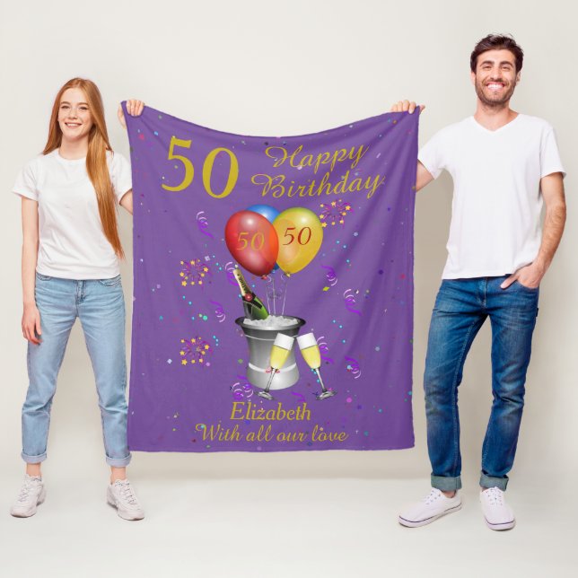 Couverture Polaire Célébration du 50e anniversaire Purple (En situation)