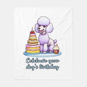 Couverture Polaire Célébrez l'anniversaire de votre chien