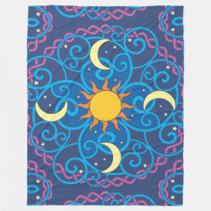 Couverture Polaire Céleste Mandala Fleece Blanket