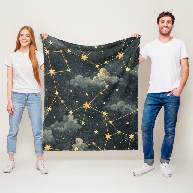 Couverture Polaire Celestial Constellation Star Pattern (1) (En situation)