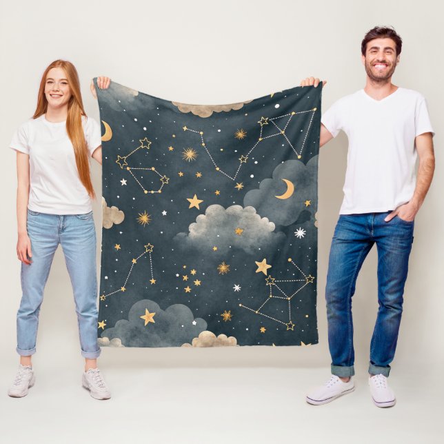 Couverture Polaire Celestial Constellation Star Pattern (5) (En situation)