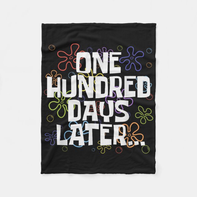 Couverture Polaire Cent Jours Plus Tard 100E Jour D'Enseignant (Devant)