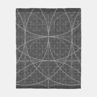 Couverture Polaire Cercles de géométrie sacrés Fleur de vie