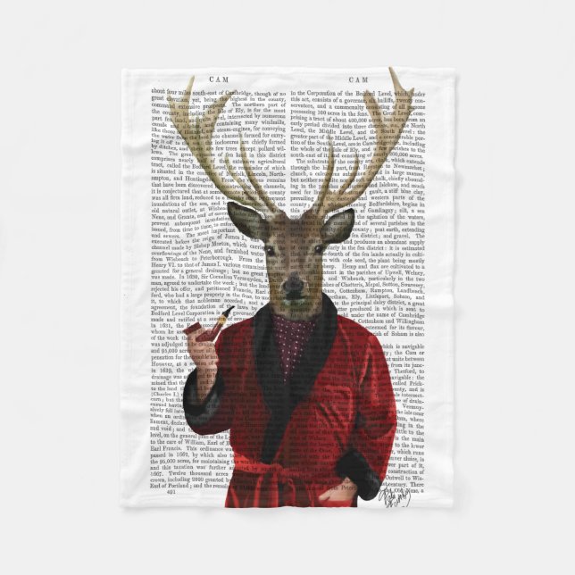 Couverture Polaire Cerf dans la veste de tabac (Devant)