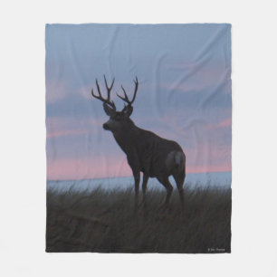 Couverture Polaire Cerf Mulet D3 Buck Sunrise