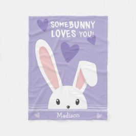 Couverture Polaire Certains lapins vous aime Coeurs mignons Enfants N