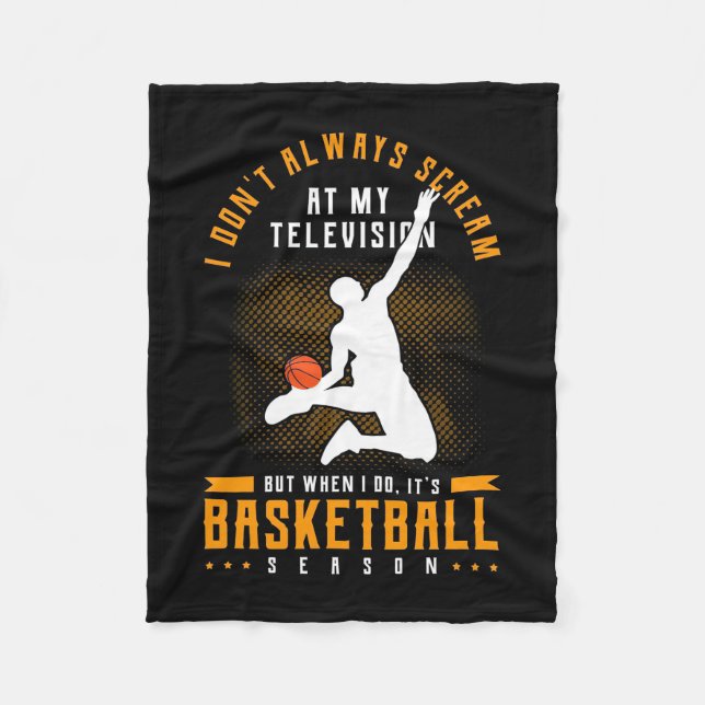 Couverture Polaire C'Est La Saison Du Basket (Devant)