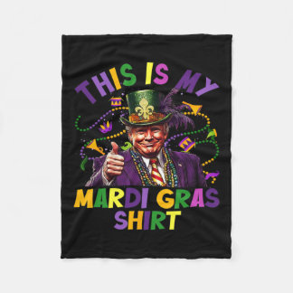 Couverture Polaire C'Est Ma Chemise Mardi Gras Drôle Président Trump