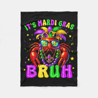 Couverture Polaire C'est Mardi Gras Bruh Drôle de tenue de crawfish p