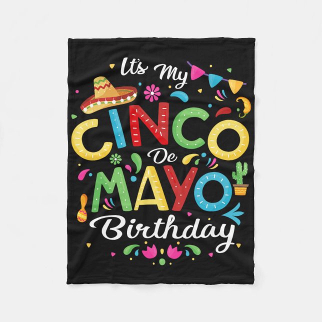 Couverture Polaire C'est mon Cinco De Mayo Anniversaire Funny Cinco D (Devant)