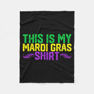 Couverture Polaire C'est mon maillot de Mardi Gras drôle de tenue de