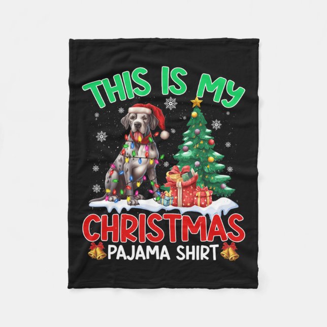Couverture Polaire C'Est Mon Pyjama De Noël De Grands Amoureux de les (Devant)