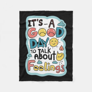 Couverture Polaire C'est un bon jour pour parler de sentiments Vêteme